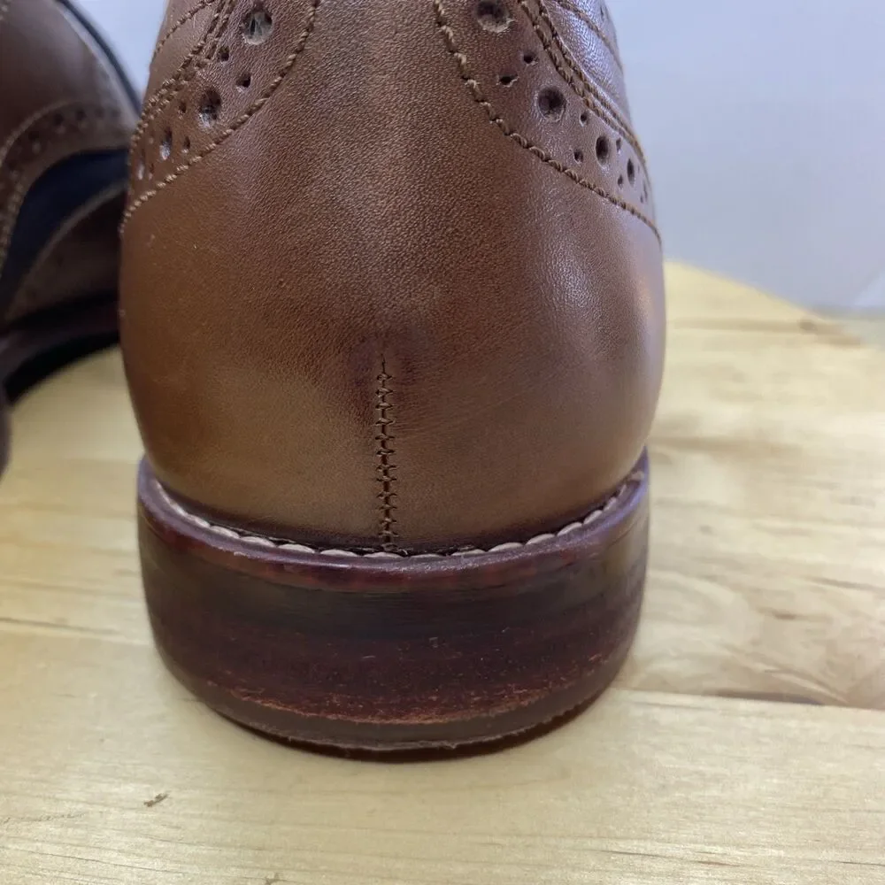 Rockport Wingtip Brogue TruTech Leather Mens 10.5 Brown H80044 Dress Shoes